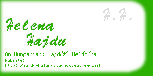 helena hajdu business card